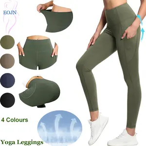 EOJN Training Leggings Yoga Pants High Waisted Tummy Control Pocket Shaping Yoga Leggings,Running Pants,Womens Sports Leggings Breathable