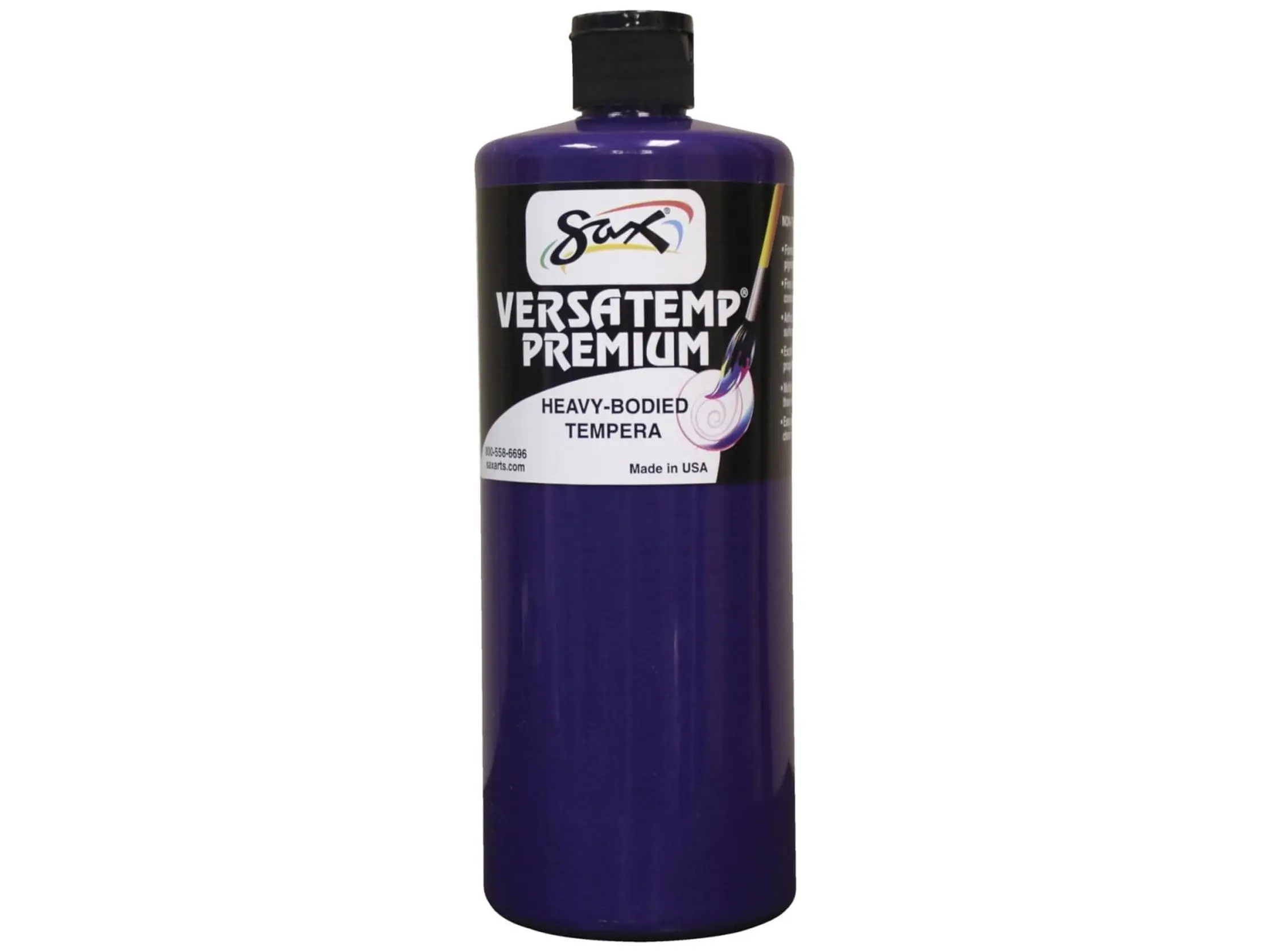 Chroma Acrylics 1592722 Versatemp Premium Heavy-Bodied Tempera Paint, Violet