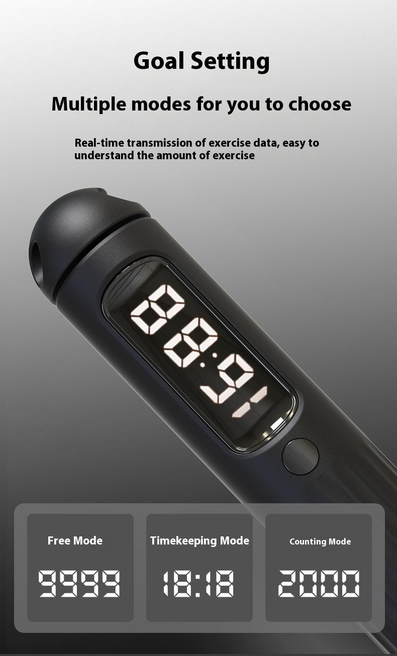 Smart Bluetooth Jump Rope With CounterFitness Weight Bearing Ball