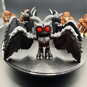 Mothman Figure – Custom Cryptid Collectible for Desk, Shelf, or Display
