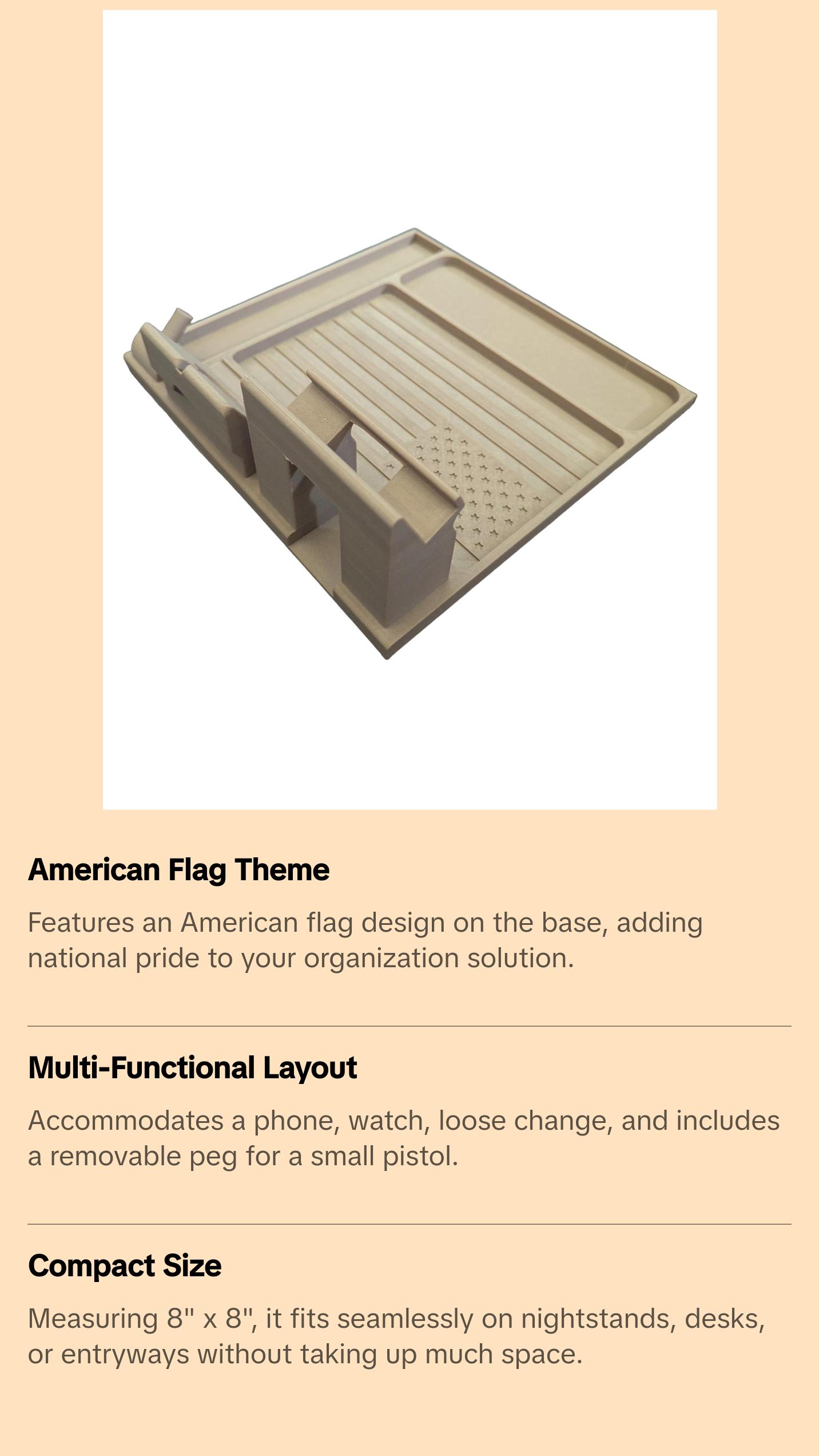 Tactical Docking Station Tray Organizer