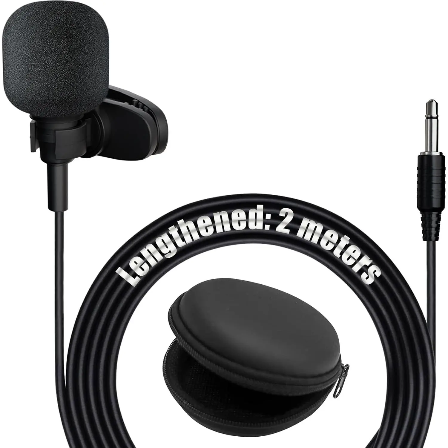 Car Stereo Microphone 3.5mm, External Car Mic for Clear Calls, Cheap Plug-in Aux Mic for Car Audio System - 3.5mm Microphone for Hands-Free Kit (AD0001-35MM)