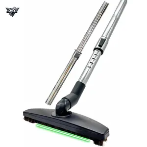 1.25 Inch Stainless Steel Vacuum Extension Wand, 1 1/4 Inch 32mm Vacuum Extension Tube for Shop Vac, Compatible with 1 1/4 Inch (1.25in) 32mm Accessories, Includes Extension Wand and Hard Floor Brush