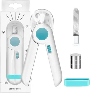 LED Pet Nail Clippers for Cats and Dogs - High - Brightness LED for Blood Vessel Visibility, Anti - Splash Design, Ergonomic Grip - Suitable for Small & Medium - Sized Pets like Rabbits and Hamsters