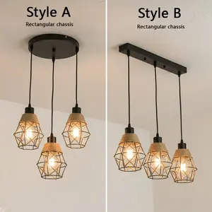 Handmade Hemp Rope Ceiling Light, Round Base/drop Ceiling Lamp, Iron Frame, Unique Rustic Aesthetic, Home Christmas Decor, Suitable for Living Room, Kitchen, Bedroom