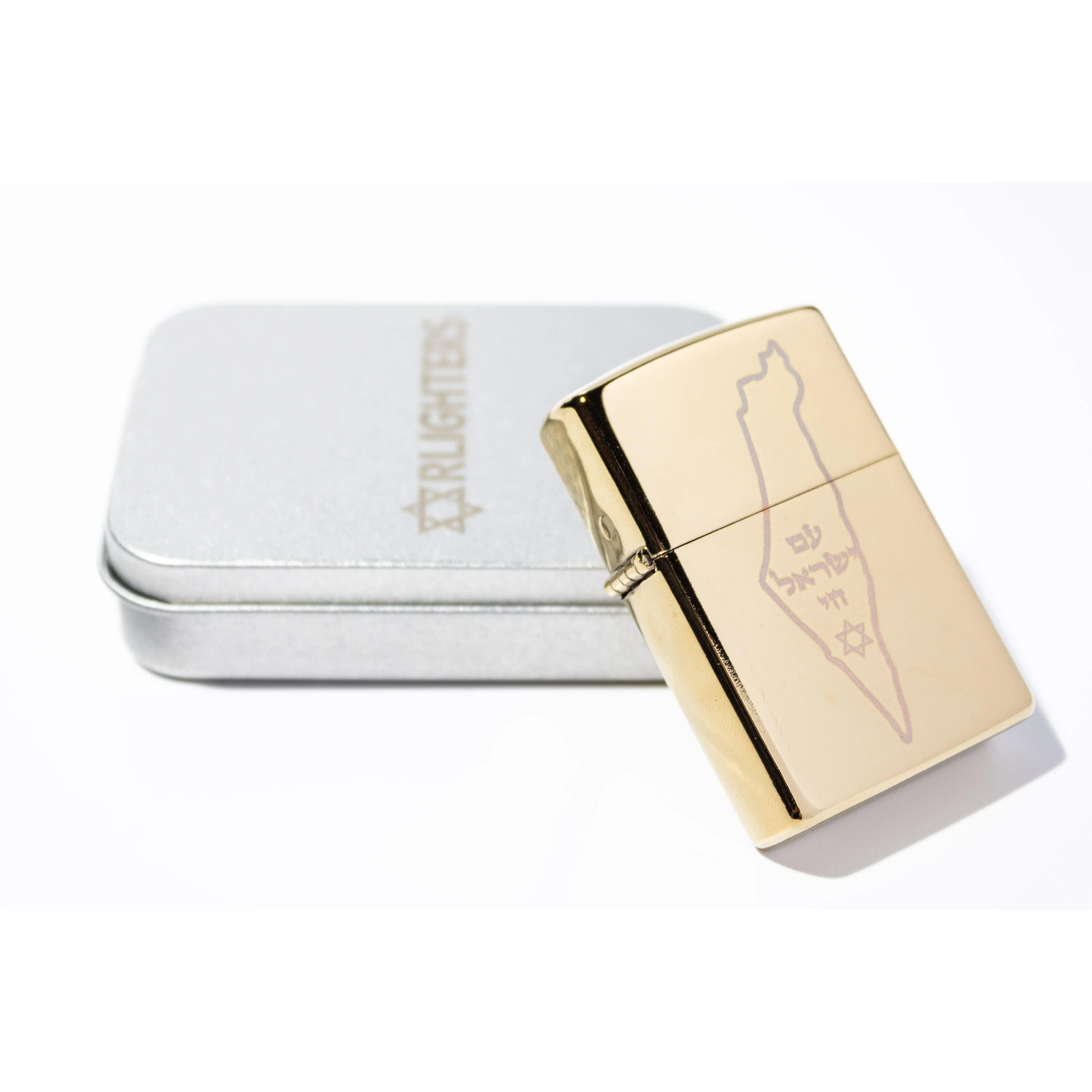 Gold Israel Lighter