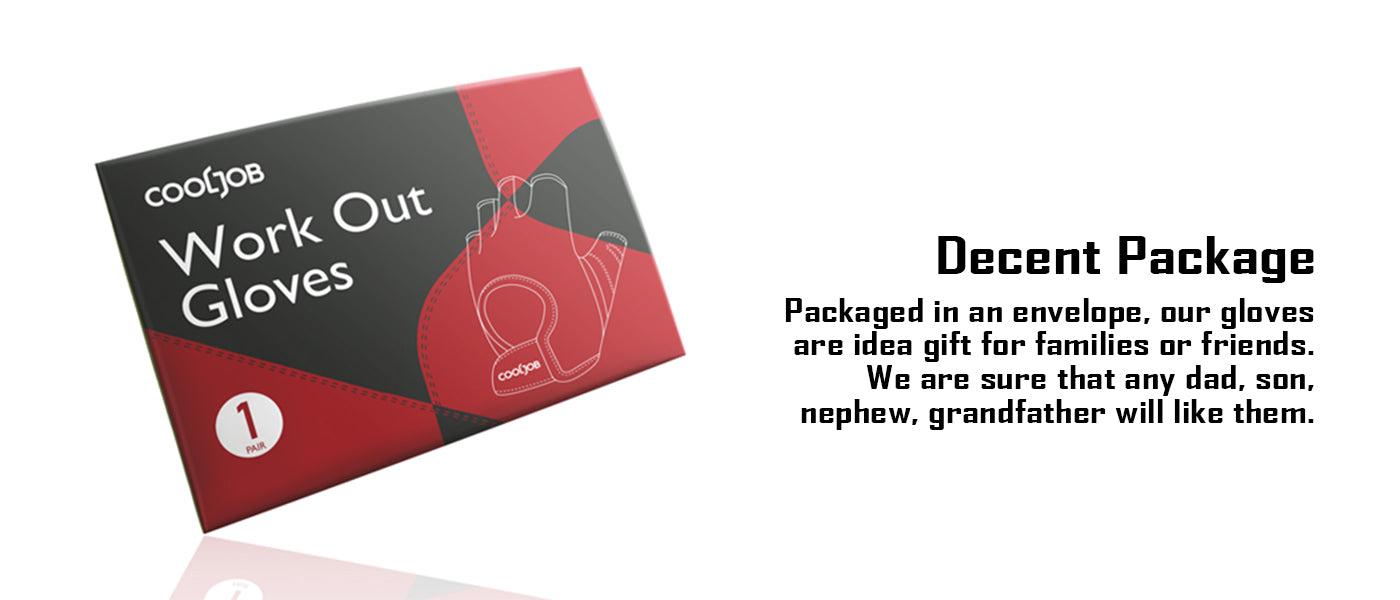 COOLJOB Ultra-Thin Workout Gloves,Anti-Slip Grip Gloves, Half Finger Exercise Gloves