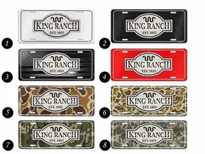 King Ranch Custom License Plate – Personalized with Name & Year, Various Designs Unique Car Decor, Gift for Graduates And Ranch Lovers