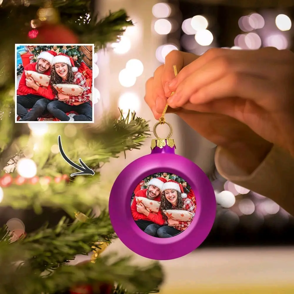 Custom Christmas Ball Hanging Ornament