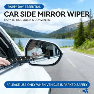 Extendable Rainbrush Car Glass Wiper, Car Windshield Cleaner, Multi-Functional Rearview Mirror Cleaner, Window Cleaning Tool, Ideal for Washing Windows