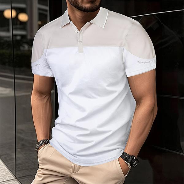 Men's Summer 3-Pack Short Sleeve Polo Shirt - Trendy Versatile, Color Blocked, Slim Fit, Soft Fabric, Perfect for Everyday Casual or Semi-Formal Wear