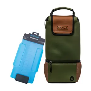 Kanga Woody Hideaway Cooler - Fits Discreetly in Golf Bag, Holds 6 Cold Cans, Includes Frost Bar Ice Pack