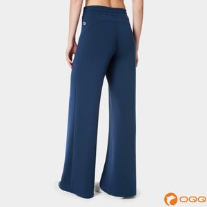 OQQ Women’s High Waist Wide Leg Lounge Pants – Soft Drawstring Relaxed Fit Casual Trousers,summerwins,summeroutfits,vacationoutfits,beachoutfits
