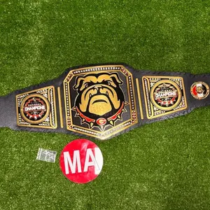 2022 Bull Dog Back to Back White Black Championship Wrestling Title 4Mm Belt