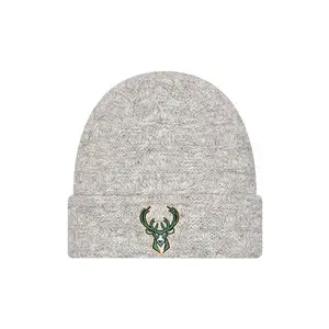 Women's New Era Metallic Milwaukee Bucks Knit Hat