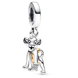 Pandora Disney 100th Anniversary Simba Lab-grown Diamond Dangle Charm 792749C01