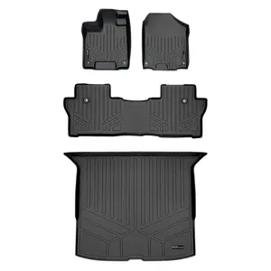 SMARTLINER 3 Rows Custom Fit Floor Liners Compatible with 2019 - 2025 Honda Passport (Gasoline)