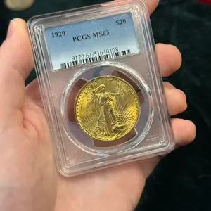 1920 PCGS MS63 $20 Gold Coin Liberty design  Collectible Numismatic