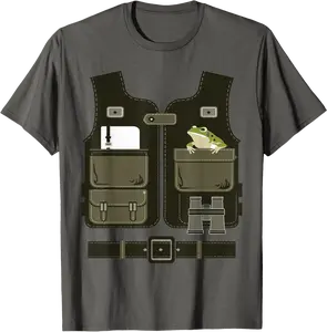 Jungle Wilderness Explorer Safari Guide Costume Zookeeper T-Shirt - Angelacarcam Shop 29B0D6PLH7ZP