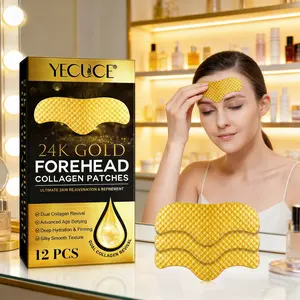 12p YECUCE 24K Gold Collagen Patches: Moisturizes and firms, with double collagen for deep repair and firming, powerful hydration, and nourishes the skin. Suitable for all skin types.
