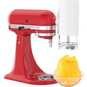 Shaved Ice Attachment for  Stand Mixer, Snow Cone Maker for  with 8 Ice Molds, Stainless Steel  Ice  Attachment for Kitchen Aid Mixer