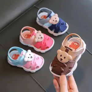 (New)All-Season Breathable Baby Bear Sandals - Lightweight & Anti-Slip, Perfect for Indoor & Outdoor Toddler Adventures, Adorable Cartoon Design