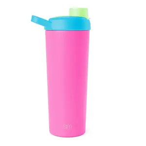 Simple Modern Rally Insulated Stainless Steel Protein Shaker Bottle with Mixer Ball 24oz - Cupholder Friendly