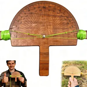 Precision Angle Finder – Handcrafted Birch Wood Degree Tool, Custom Angles Accurate Degree Tool, Engraved Protractor for Accurate Measurements for Welder Carpentry DIY Projects, Builders