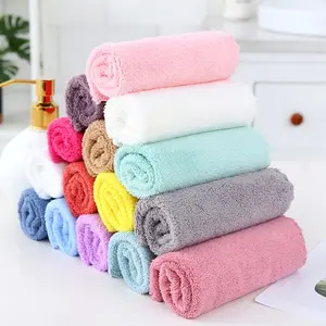 10pcs Thick Kitchen Towels, Bamboo Fiber Absorbent Cleaning Cloths, Non-Slip Oil-Resistant Dish Rags, 9.8x9.8 Inches, No, Super Absorbent Reusable, Lint Free Towels