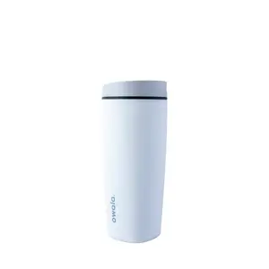 Owala 20oz SmoothSip Slider Stainless Steel Travel Mug - Sleek: Portable Drinkware, Plastic Lid