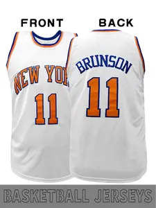 Classic # 11 Retro Basketball Jersey, "NEW YORK" Embroidered Round Neck Basketball Shirt Sports Top, Vintage Basketball Jersey, Suitable for Fans and Retro Trendy Followers to Hide 1 Piece