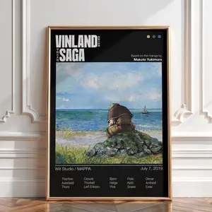 Vinland Saga Anime Wall Art Poster, Thorfinn Manga Print Vintage Artwork Christmas Gift