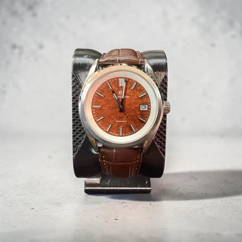 Custom Automatic Dress Watch – Brown Textured Dial – NH35 Automatic – Sapphire Crystal
