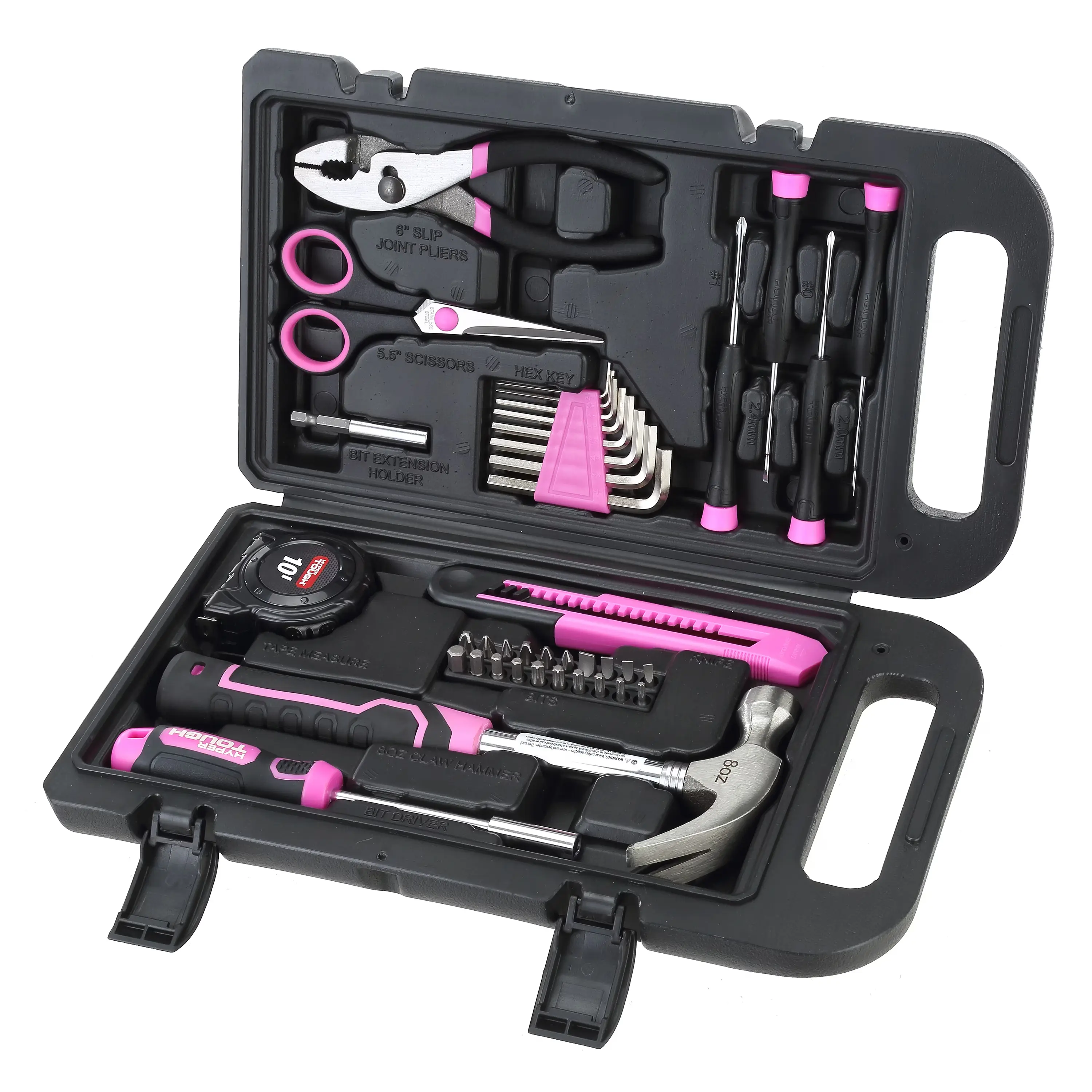 Pink 40-Piece Household Tool Kit