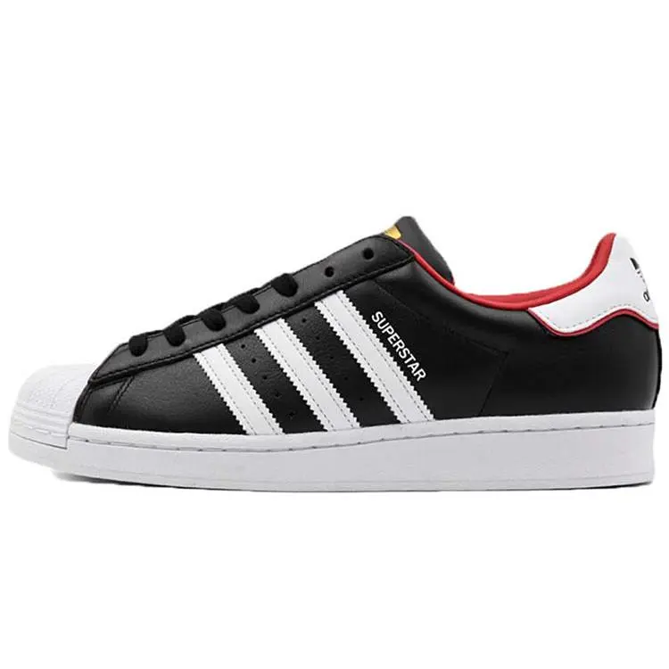 Adidas Superstar Valentine's Day' Durable Low Top Skate Shoes Unisex Black White FW6385