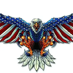 American Eagle Decal for Any Smooth Surface，for Car Truck Trailer SUV Van Outdoor Window Wall Laptop