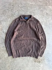 Croft & Barrow Quarter Zip Sweater - M