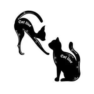 2pcs Cat Shape Eyeliner Stencil, Eyeliner Auxiliary Cosmetic Makeup Tool Eyeliner Guide Eye Shadow Template, Effortless Makeup Stencil Cards, Eye Makeup Aid Tool for Beginners