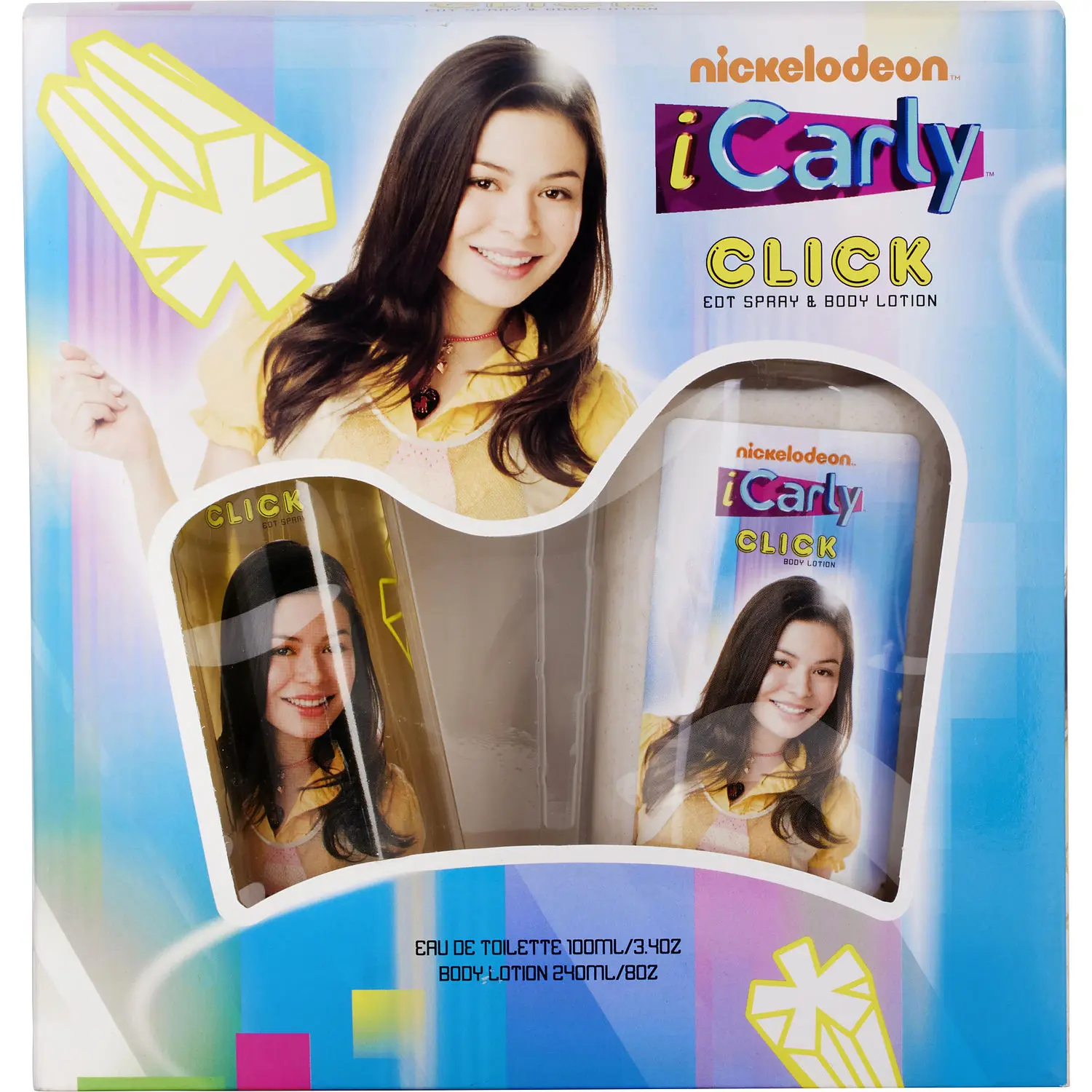 Icarly Click Set- Edt Spray 3.4 Oz & Body Lotion 8 Oz For Women