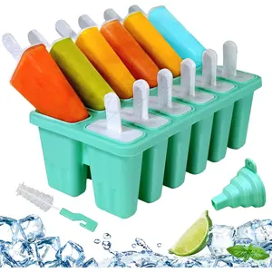 Popsicle Molds 12-cavity, DIY Ice Pop Mold for  Adult Teens,  Ice Cream Molds for Party Yogurt Juice Smoothies Sticks