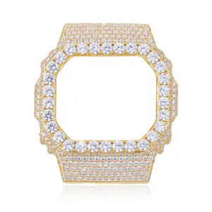 Compatible-DW5600 Watch Case Moissanite Iced Out  Watch Bezel Case for Women Men Hip Hop Jewelry Gift tiktokshopspringglowup