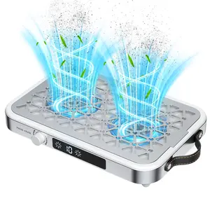 Modofo Professional Nail Dust Collector – Dual Turbo 1600PA Powerful Suction Nail Vacuum Fan, 10-Speed Adjustable Electric Dust Suction Machine with 30 Disposable Filters, Lightweight Portable Nail Cleaner for Salon & Home Use