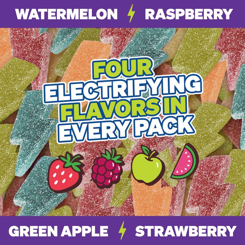 Feastables by Mr.Beast - Sour Strikes – Mixed Gummies, Sour Candies, with Watermelon, Green Apple, Strawberry & Raspberry Flavors, Sweets for Kids and Adults, Perfect Halloween Snack