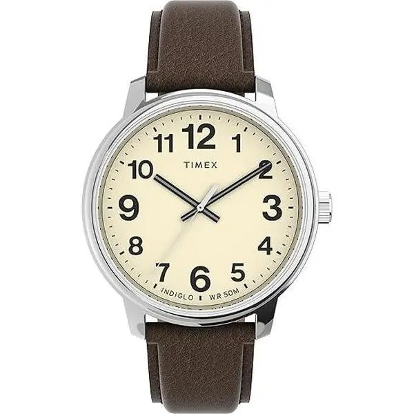Timex Easy Reader Classic Leather Mens Watch TW2V21300