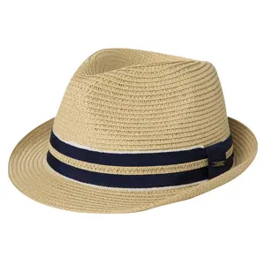 Oversized Straw Fedora Hat XL XXL Breathable Packable Sun Hat for Beach Travel