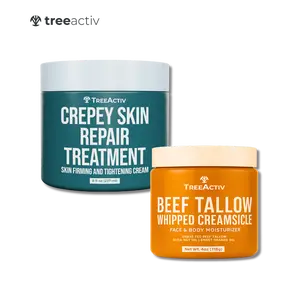 TreeActiv Crepey Skin Repair Treatment & Beef Tallow Whipped Creamsicle - Skin Firming & Tightening Cream Set