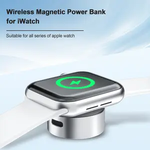 Universal Magnetic Wireless Charger for Apple Watch, 500mah Fast Charging, Ultra Lightweight, Portable, Aluminum Cooling, Multiple Colors Available