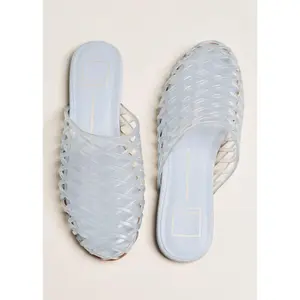 Dolce Vita | Ginna Woven Jelly Slides - Dusty Blue