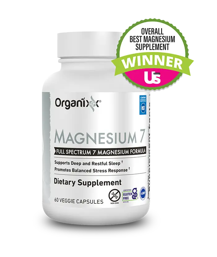 Organixx Magnesium 7, High Absorption Magnesium Capsules, 60 Count, Natural Magn...