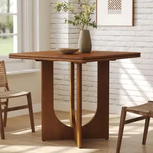 Tribewood 31.5 Inch Wooden Dining Table for 2-4 People, Perfect for Kitchen, Dining Room, or Small Spaces